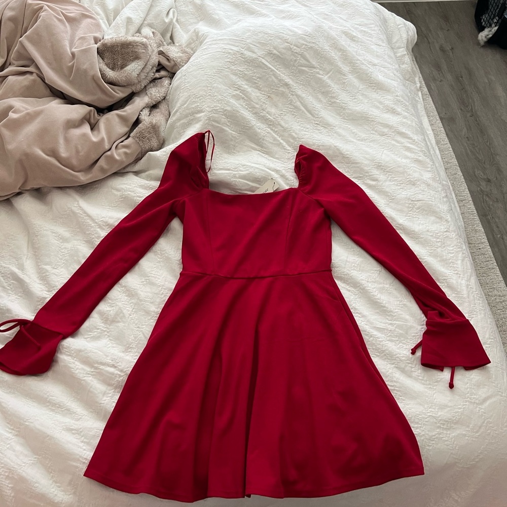Francesca's Collections Vibrant Pink Dress